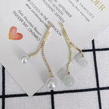 Alloy Beads Earrings DIY Accessories Long Earrings