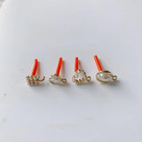 Square Water Droplet Pearl Earrings Set