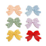 Cotton Bowknot Eardrop Pendant Charms Earrings DIY Jewelry Making 10pcs