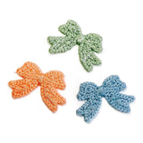 Cotton Bowknot Eardrop Pendant Charms Earrings DIY Jewelry Making 10pcs