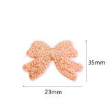 Cotton Bowknot Eardrop Pendant Charms Earrings DIY Jewelry Making 10pcs