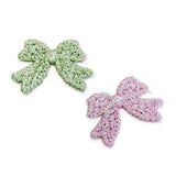 Cotton Bowknot Eardrop Pendant Charms Earrings DIY Jewelry Making 10pcs