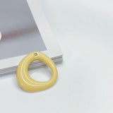 Enamel Round Circle Eardrop Pendant Charms Necklace Accessories