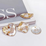 Shell Pendant Charms Necklace Accessories Jewelry DIY Material 3pcs