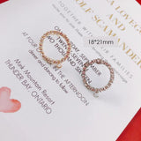 4pcs Alloy Oval Earring Supplies for Jewelry Accessories