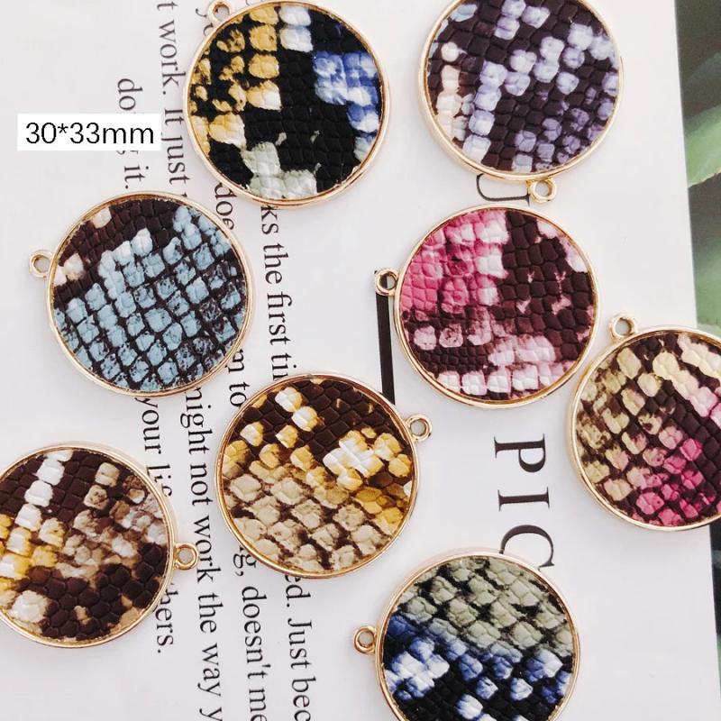 Alloy Round Pendant Necklace DIY Charms Material