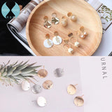 Copper DIY Earrings - Long Concave Round Earrings