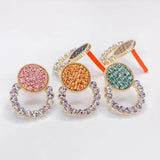 KC Plated Cotton Round Loop Earrings Material Supplies for Jewelry 4pcs