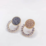 KC Plated Cotton Round Loop Earrings Material Supplies for Jewelry 4pcs