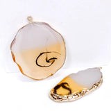 Retro Resin Eardrop Pendant Charms Necklace Jewelry DIY 2pcs