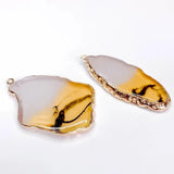 Retro Resin Eardrop Pendant Charms Necklace Jewelry DIY 2pcs