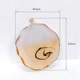 Retro Resin Eardrop Pendant Charms Necklace Jewelry DIY 2pcs