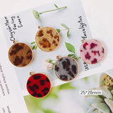 Alloy Round Pendant Necklace Charms DIY Jewelry Accessory