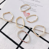 Alloy Irregular Circle Ellipse Earrings Supplies Stainless Steel Jewelry DIY