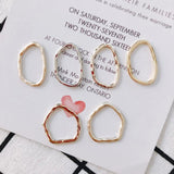 Alloy Irregular Circle Ellipse Earrings Supplies Stainless Steel Jewelry DIY