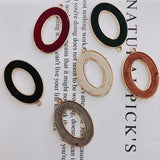 Alloy Oval Pendant Necklace Charms DIY Jewelry Earring Accessories