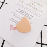 DIY Peach Heart Earrings Sterling Silver Needle Accessories