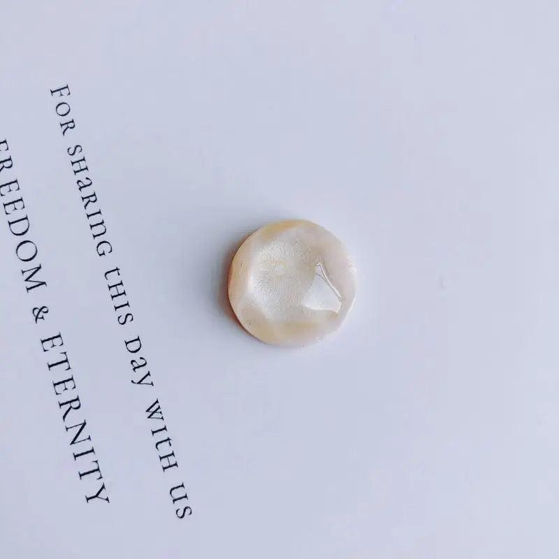 DIY Retro Geometric Round Resin Patch
