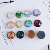 DIY Retro Geometric Round Resin Patch
