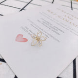DIY 18k Retention Hollow Flower Earrings Accessories - 10pcs