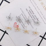 DIY 18k Retention Hollow Flower Earrings Accessories - 10pcs