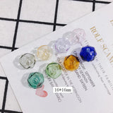 Custom Polygon Glass Ball Pendant Earrings Set
