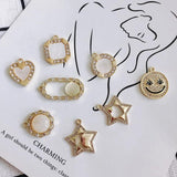 Temperament Smiley Face Bow Pendant Necklace