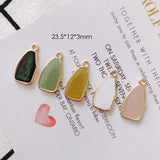 Irregular K Gold Pendant Earrings Accessories