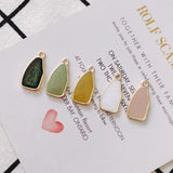 Irregular K Gold Pendant Earrings Accessories