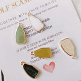 Irregular K Gold Pendant Earrings Accessories