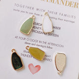 Irregular K Gold Pendant Earrings Accessories