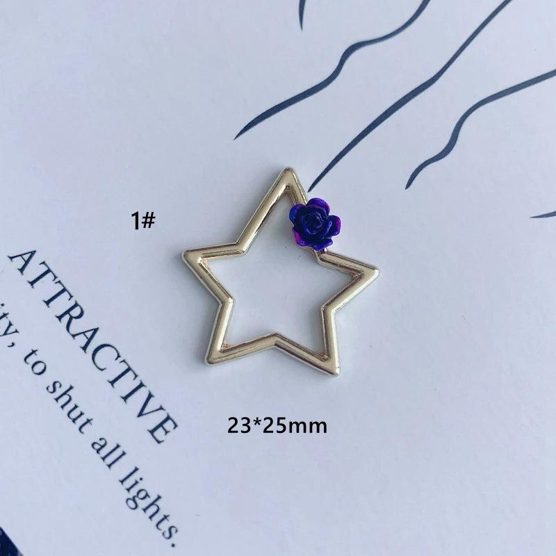 DIY Alloy Electroplating Jewelry Geometric Earrings