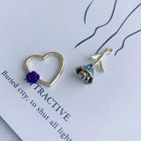 DIY Alloy Electroplating Jewelry Geometric Earrings