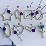 DIY Alloy Electroplating Jewelry Geometric Earrings