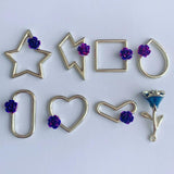 DIY Alloy Electroplating Jewelry Geometric Earrings