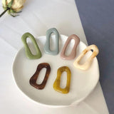 Retro Morandi Resin Earring DIY Accessories