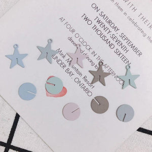 10pcs DIY Five-Pointed Star Strap Earrings Pendant Bracelet Accessory