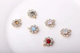 Alloy Protein Pearl Clover Flower Earrings Pendant