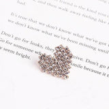 Copper Studded Diamond Love Earrings Pendant Material