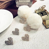 Copper Studded Diamond Love Earrings Pendant Material