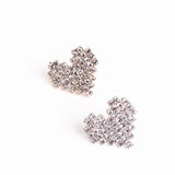 Copper Studded Diamond Love Earrings Pendant Material