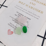 DIY Small Fresh Acrylic Stitching Flower Earrings 2pcs