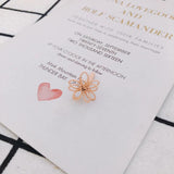 DIY Alloy Paint Hollow Double-Layer Flower Earrings Accessories