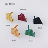 8-Piece Silver Needle Alloy Spray Painted Stud Earrings