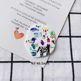 DIY Abstract Painting Spacer Earring Necklace Material