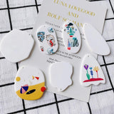 DIY Abstract Painting Spacer Earring Necklace Material