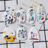 DIY Abstract Painting Spacer Earring Necklace Material