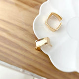 18K Gold-Covered Square Zircon Ring for Girls