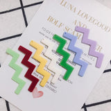 10 Geometric Lightning Wave Earrings Set