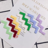 10 Geometric Lightning Wave Earrings Set